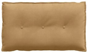 vidaXL Μαξιλάρι Πλάτης Καφέ 80 x 50 cm Υφασμάτινο Κορντουρά