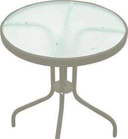 Τραπέζι Watson μέταλλο σαμπανιζέ-γυαλί Φ60x70εκ 60x60x70 εκ.