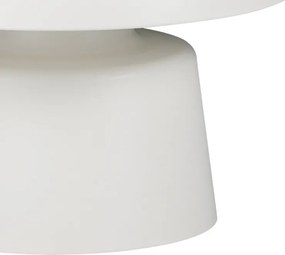 Τραπέζια σαλονιού Ginoze Inart σετ 2τεμ μέταλλο σε λευκή απόχρωση