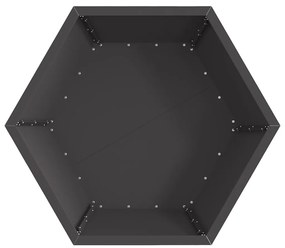vidaXL Φωτιά Μαύρο 75 x 75 x 28 εκ. Κρύα έλαση από χάλυβα