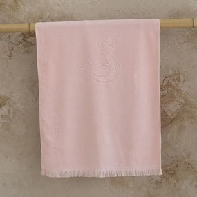 Πετσέτα Θαλάσσης Παιδική Swan Jacquard Pink Nima Beach 70x140cm 100% Βαμβάκι