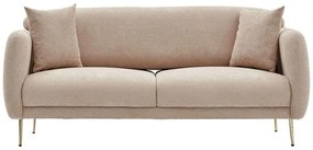 Καναπές - Κρεβάτι Τριθέσιος Simena 825BLC2836 210x95x80cm Beige-Gold