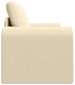 vidaXL Δάπεδο Καναπές Κρεβάτι 2 σε 1 Κρεμ 98x71x83 εκ. Ύφασμα