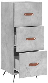 vidaXL Ντουλάπι Γκρι Σκυροδέματος 34,5x34x90 εκ. Επεξεργασμένο Ξύλο