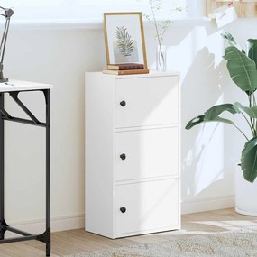 VidaXL Βιβλιοθήκη Λευκή 40x24x77 εκ. από Επεξεργασμένο Ξύλο
