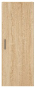 vidaXL Μπουφές Sonoma δρυς 34,5 x 34 x 180 εκ. από Επεξεργασμένο Ξύλο