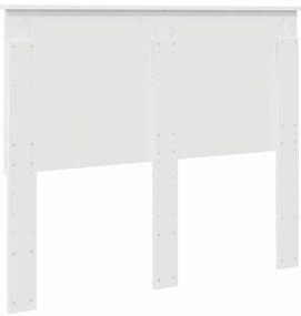 vidaXL Κεφαλάρι Λευκό 120 cm Επεξεργασμένο ξύλο