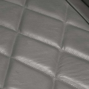 vidaXL Πολυθρόνα Μπάρελ Γκρι από Γνήσιο Δέρμα Κατσίκας