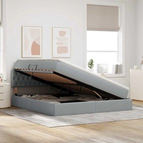 vidaXL Κρεβάτι με αποθηκευτικό χώρο και στρώμα με στρώμα 160 x 200 cm