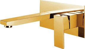 Acquanet Square 0850 Gold Brillo - Εντοιχιζόμενη μπαταρία νιπτήρα