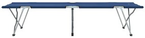 vidaXL Αναδιπλούμενο Κρεβάτι Κάμπινγκ Μπλε 194 x 62,5 x 42,5 εκ