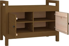 vidaXL Παγκάκι Χολ Καφέ μελί 80x40x60 εκ. Μασίφ Ξύλο Πεύκο