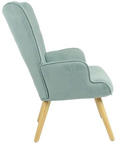 Πολυθρόνα Fluffy βεραμάν ύφασμα-φυσικό 75x69x96εκ 75x69x96 εκ.