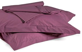 Σεντόνι True Col 0501 Με Λάστιχο Purple Kentia Υπέρδιπλο 160x225cm 100% Πενιέ Βαμβάκι