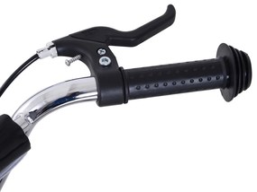 HOMCOM Παιδικό πατίνι 16/12 ιντσών πατίνι με φρένα πατίνι πόλης Kickboard παιδικό πατίνι για παιδιά 5+ ετών Μαύρο 135 x 58 x 92-100 cm