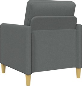 vidaXL Σαλονάκι Σετ Με Αποθηκευτικό Χώρο 2 pcs Σκούρο Γκρι Πολυεστέρας