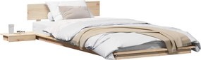 vidaXL Σκελετός Κρεβατιού Καφέ 80 x 200 cm ξύλο