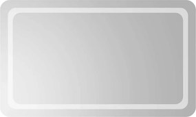 vidaXL Καθρέφτης Μπάνιου με LED 100x60 εκ.