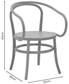 Καρέκλα - Πολυθρόνα Verfie φυσικό ξύλο οξιάς 55x50x83εκ 55x50x83 εκ.