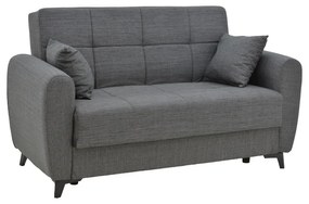 Καναπές-κρεβάτι με αποθηκευτικό χώρο διθέσιος Lincoln ανθρακί ύφασμα 165x85x90εκ Υλικό: FABRIC - PLASTIC LEGS - METAL FRAME 328-000021