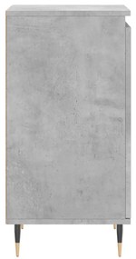 Συρταριέρα Γκρι Σκυροδ. 40 x 35 x 70 εκ. από Επεξεργασμένο Ξύλο - Λευκό