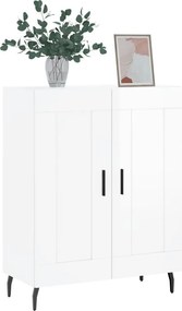 vidaXL Ντουλάπι Γυαλιστερό Λευκό 69,5x34x90 εκ. Επεξεργασμένο Ξύλο