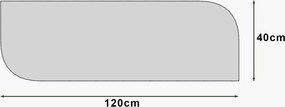 Καθρέπτης Μαύρο BENOFIR 40x2.2x120