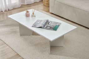 Τραπεζάκι Σαλονιού Λευκό SABIN 119x60x40