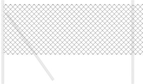 vidaXL Φράχτης Γκρι 25 x 0.4 m Μέταλλο με επικάλυψη PVC