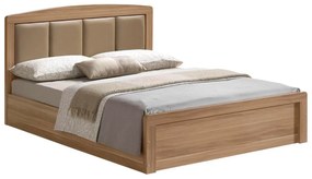 Κρεβάτι Διπλό CALIBER Sonoma Μοριοσανίδα/Μελαμίνη 168x210x100cm (Στρώμα 160x200)