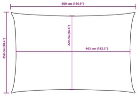 ΠΑΝΙ ΣΚΙΑΣΗΣ ΟΡΘΟΓΩΝΙΟ ΛΕΥΚΟ 2,5 X 5 Μ. ΑΠΟ ΎΦΑΣΜΑ OXFORD 135264