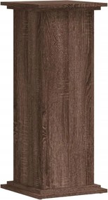 vidaXL Βάσεις Φυτών Καφέ Δρυς 33x33x80 εκ. Επεξεργασμένο Ξύλο