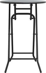 vidaXL Τραπέζι Κήπου Ανθρακί 50 x 50 x 72 cm Μέταλλο