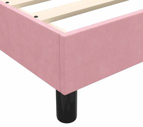 BOX SPRING ΚΡΕΒΑΤΙ ΜΕ ΣΤΡΩΜΑ ΡΟΖ 80X210 ΕΚ. ΒΕΛΟΥΔΙΝΟ 3317342