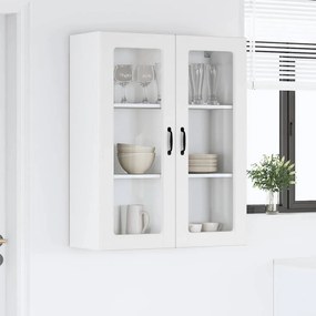 vidaXL Ραφιέρα τοίχου PORTO Λευκό 80 x 31 x 100 cm Επεξεργασμένο Ξύλο
