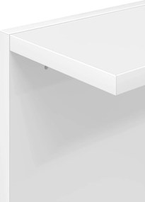 vidaXL Ράφι Τοίχου Λευκό 22 x 15 x 100 εκ Επεξεργασμένο Ξύλο