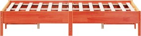 vidaXL Σκελετός Κρεβ. Χωρίς Στρώμα Καφέ Κεριού 150x200 εκ Μασίφ Πεύκο