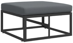 vidaXL Σετ Καναπέ Κήπου 6 pcs Μαύρο 70 x 70 x 32 εκ Αλουμίνιο