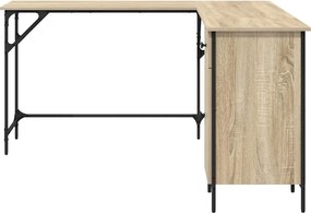 vidaXL Γραφείο Sonoma Δρυς 141 x 141 x 75 εκ. από Επεξεργασμένο Ξύλο
