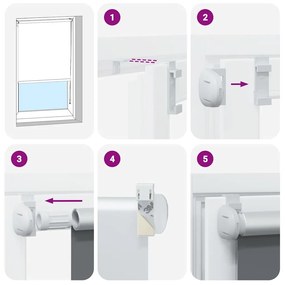 Στόρι Συσκότισης Ρόλερ Μαύρο 120 x 230 εκ.