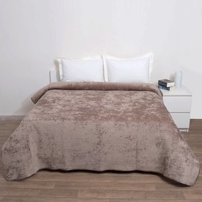 Κουβερλί Βελουτέ Μονό (160x220) Anna Riska Velvet Verona Beige