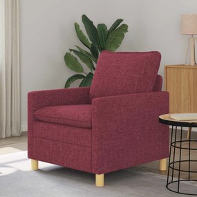vidaXL Καναπές Κόκκινο 76 x 81 x 87,5 εκ Ύφασμα