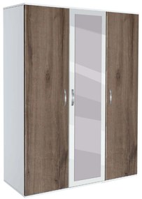 Ντουλάπα Τρίφυλλη με καθρέφτη, AVA 31, 117x185x50, Genomax Genom1210013195