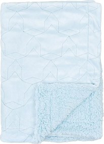 Κουβέρτα Fleece Αγκαλιάς Bimbidreams Κεντημένη Blue Stars