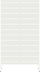 vidaXL Οθόνη Ιδιωτικότητας Λευκό 100 x 50 x 180 εκ. Ατσάλι