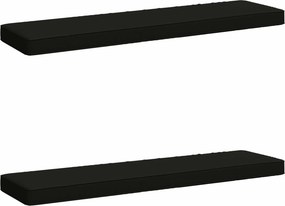 vidaXL Μαξιλάρια Πάγκου 2 Τεμαχίων VUGHT 2 pcs 100% Πολυεστέρας Μαύρο