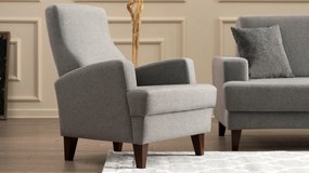 Wing Chair Kana Bergere - Light Grey Light Grey