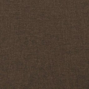 vidaXL Κρεβάτι Boxspring με Στρώμα Σκούρο Καφέ 120x190 εκ Υφασμάτινο