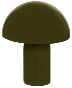 Επιτραπέζιο φωτιστικό Mushi pakoworld μέταλλο σε χακί απόχρωση Φ20x24,5εκ