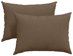 vidaXL Μαξιλάρι Καναπέ 2 pcs Καφέ 70 x 50 cm ύφασμα